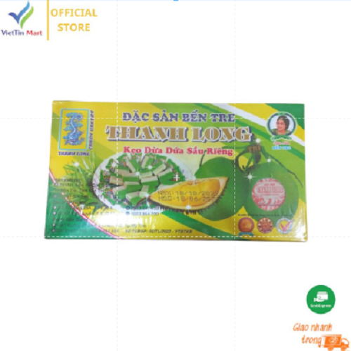 Kẹo Dừa Lá Dứa Sầu Riêng Hiệu Thanh Long-Đặc Sản Bến Tre