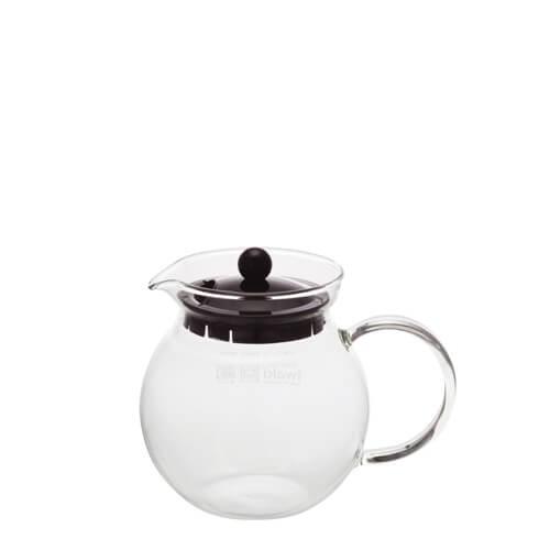 Bình trà thủy tinh Iwaki 640ml -KT894T-BK, chịu sốc nhiệt nóng lạnh, hâm nóng trong lò vi sóng - Thương hiệu Nhật Bản