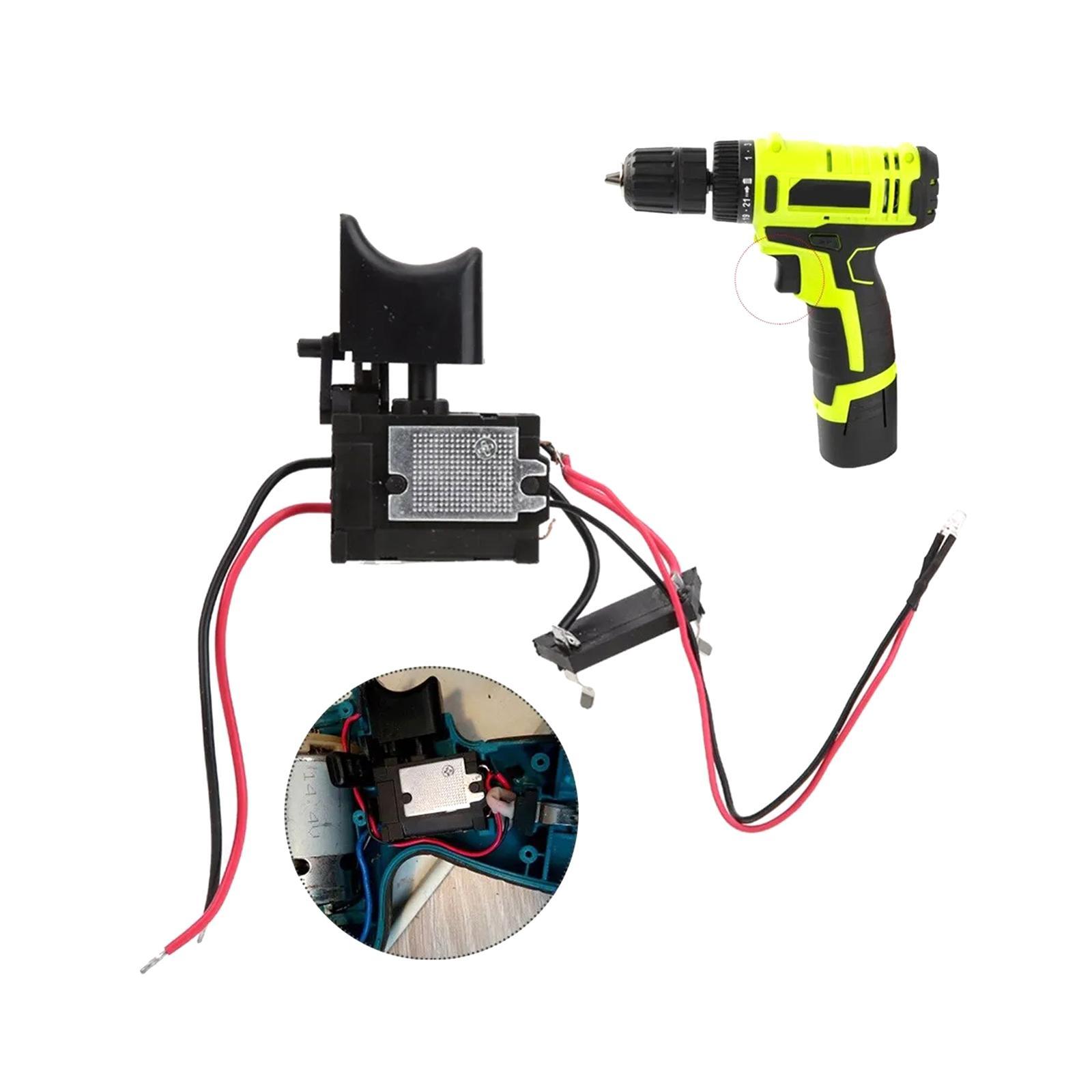 Cordless Drill Speed Control Switch Forward Backward Control Switch Electrical Power Tool Replacement Part Electric Drill Switch Accessories