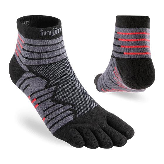 Tất Xỏ Ngón Nam Injinji ULTRA RUN Midweight Mini-Crew - ONYX