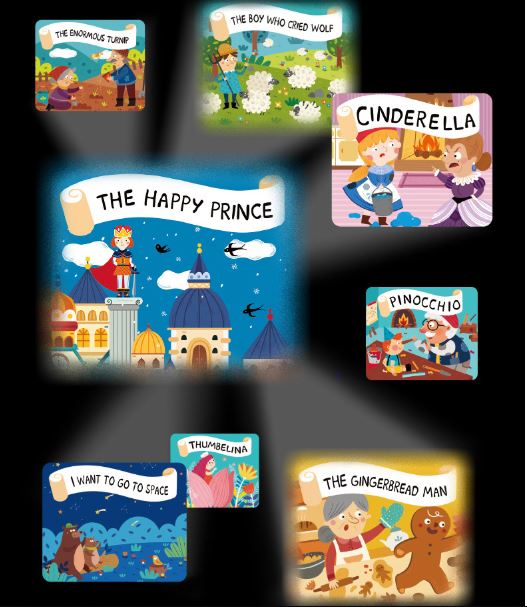Đồ Chơi Đèn Pin Kể Chuyện MIDEER Phiên Bản Mới 11 Truyện CT7027 - Mideer StoryBook Torch