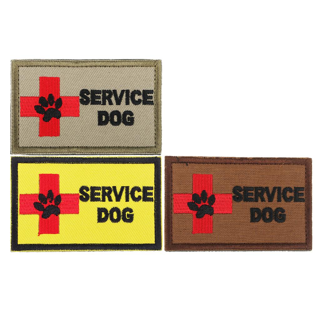 SERVICE DOG Embroidery Patch Sew-on Armband Applique Badge for Outdoor Bags Decoration