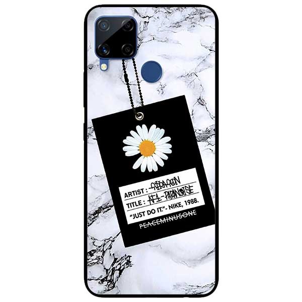 Ốp lưng dành cho Realme C11 - C12 - C15 - mẫu Cúc Nền Đá