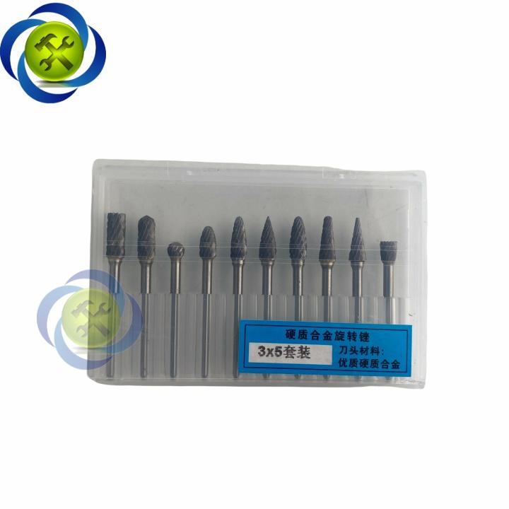 Bộ mũi doa hợp kim Đài Loan 10 chi tiết DOA-35-10 kích thước 3x5mm