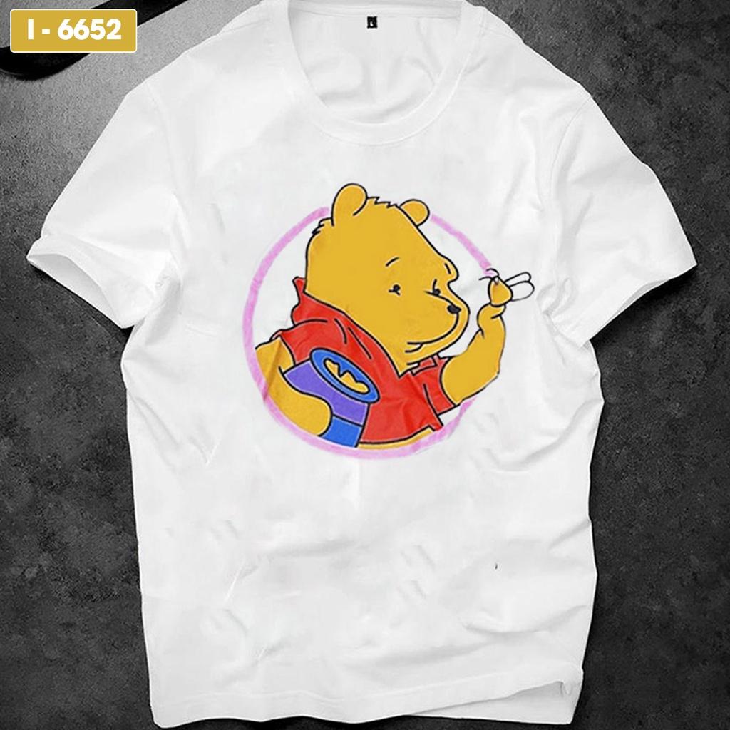 Áo Thun Nữ Tay Lỡ Gấu POOH Vàng