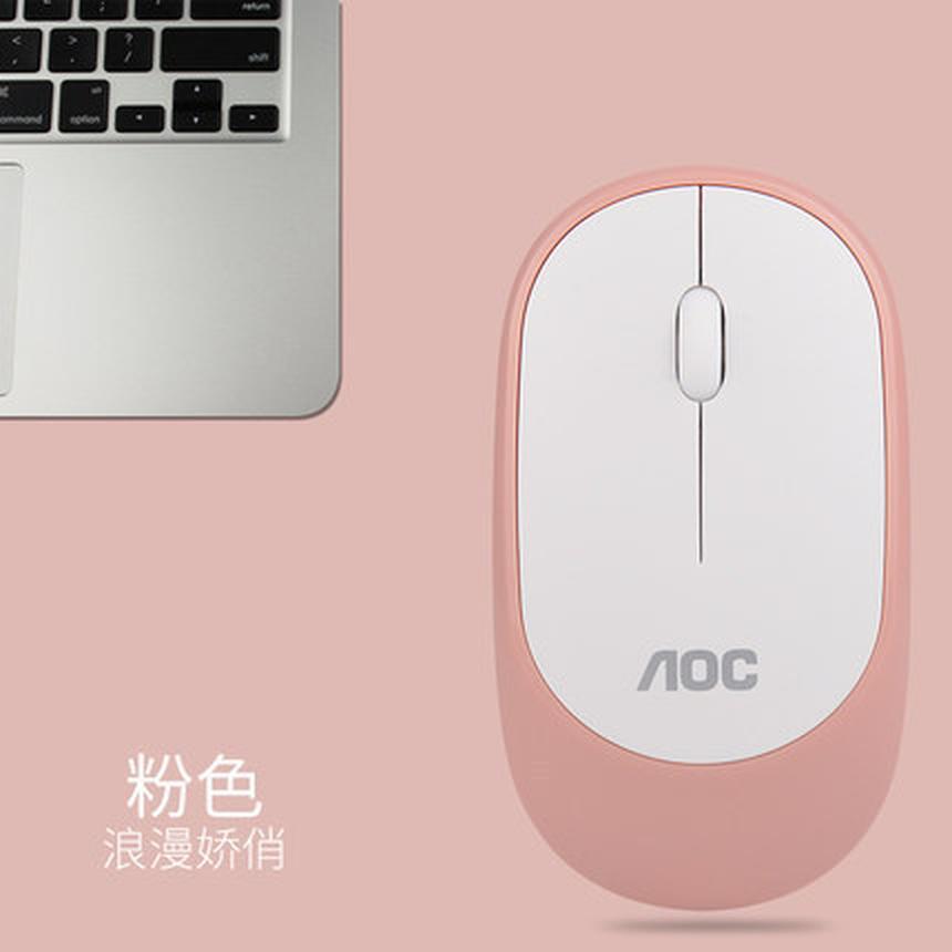 Ưu đãi đặc biệt chuột không dây AOC notebook tắt tiếng bé trai và bé gái dễ thương văn phòng di động máy tính để bàn chuột tại nhà