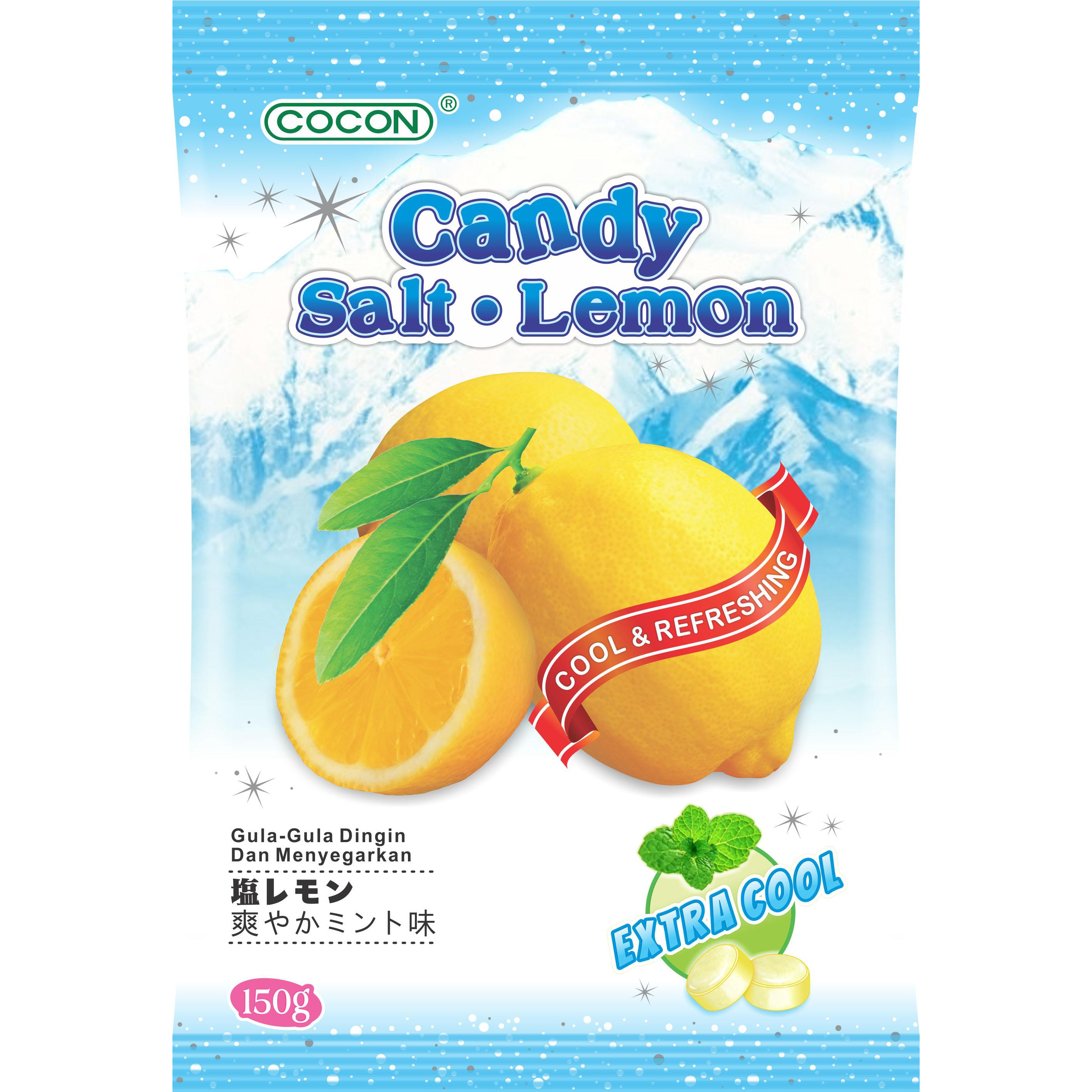 KẸO CHANH MUỐI BẠC HÀ - COCON MENTHOL LEMON SALT CANDY (Gói 150gr)