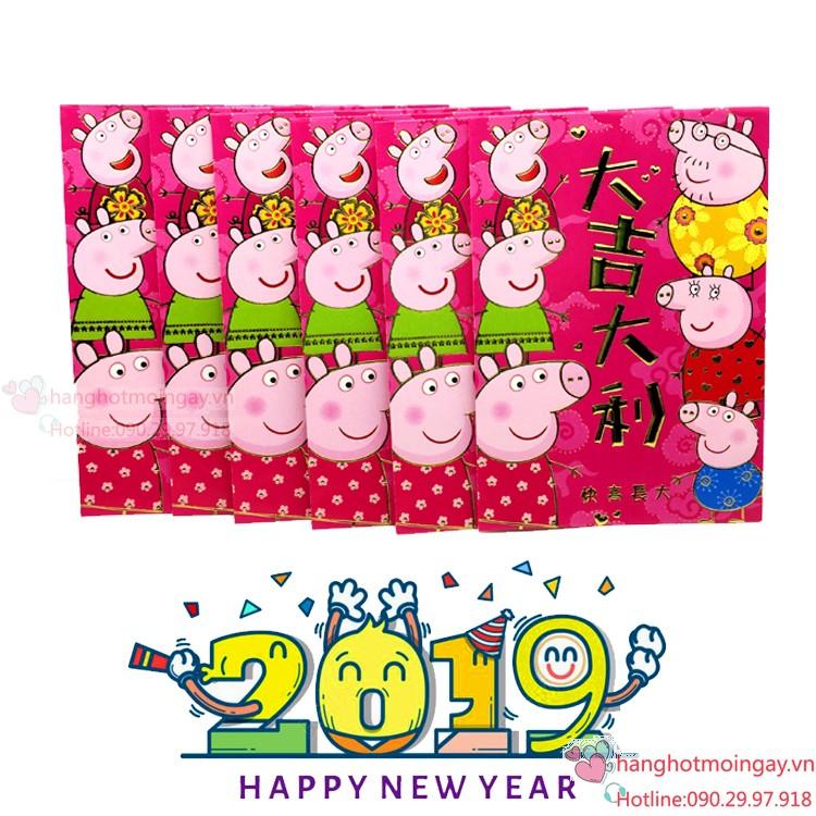 combo 6 bao lì xì Peppa Pig LX57