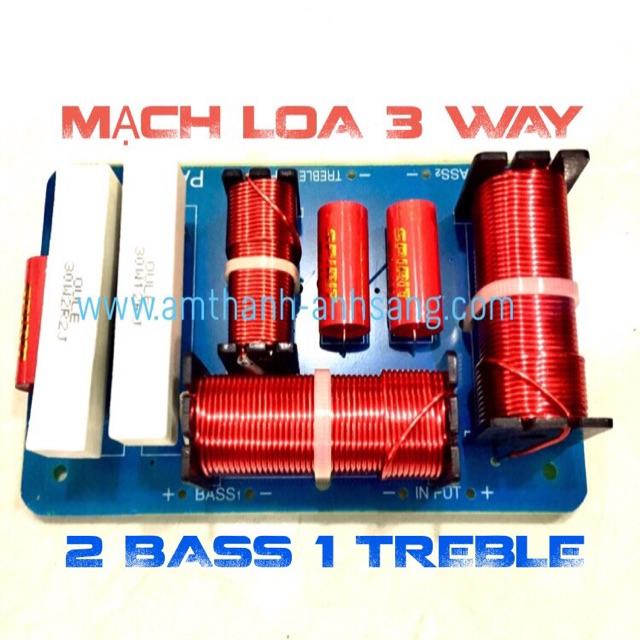 Mạch phân tần loa 3 way 01 cái mạch loa 2 bass 1 treble