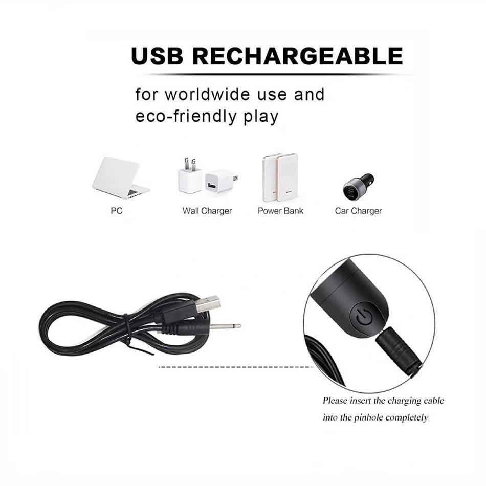 Dây sạc máy massage mini USB đầu kim châm 16mm, cho máy massage mặt mắt body toàn thân đầu nhọn sạc nhanh (Có Hàng)