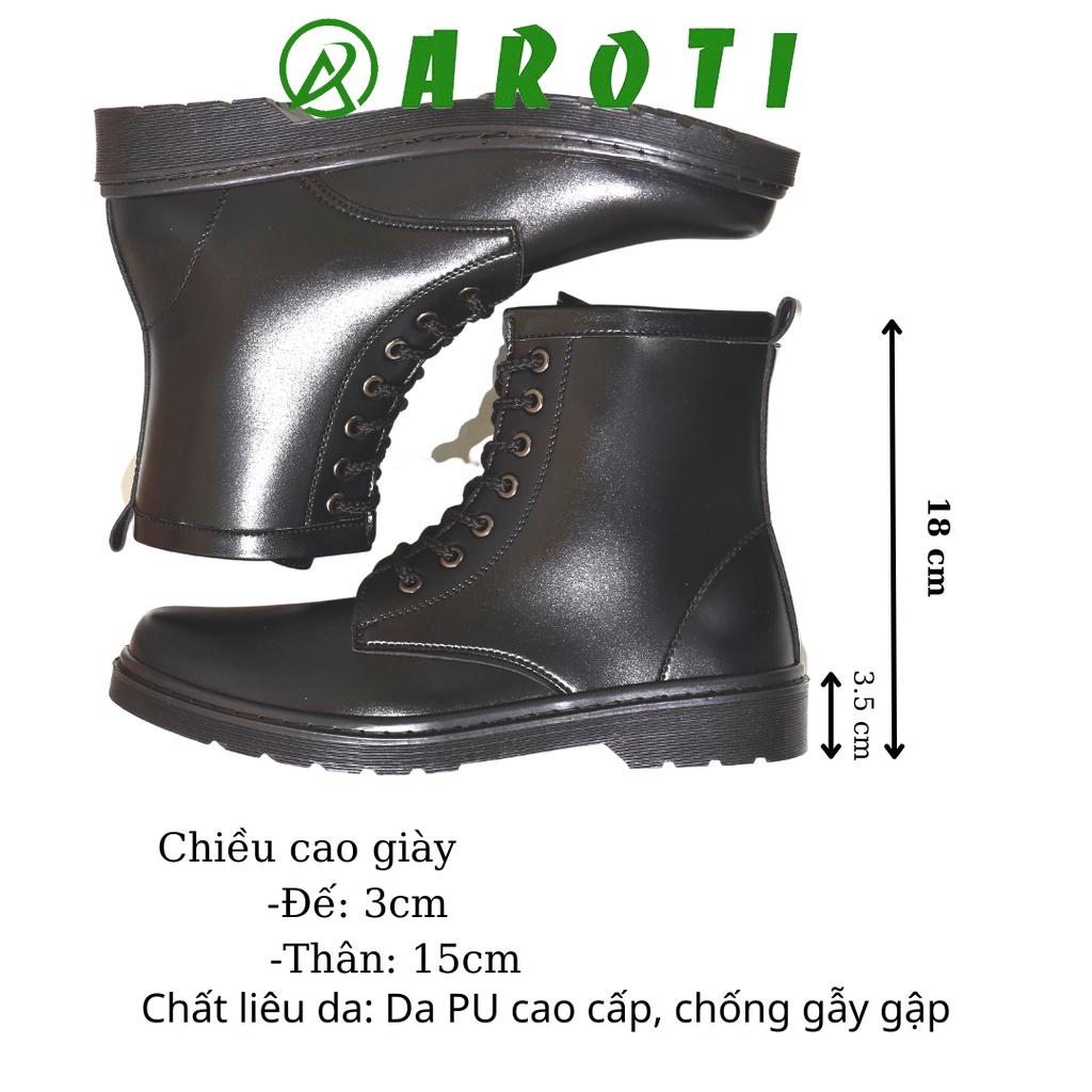 Giày combat boots nam cao cổ, đế khâu chắc chắn-mã m355