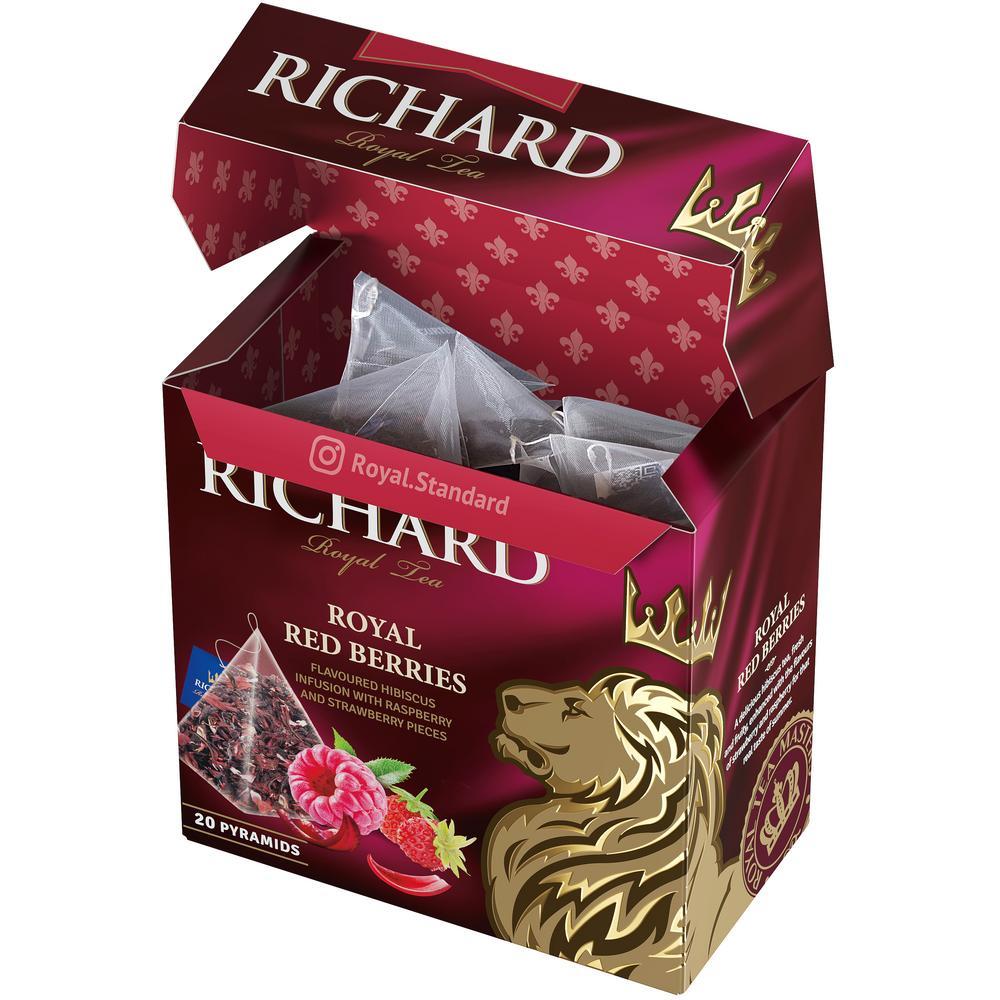 Trà Thảo Mộc Trái Cây Túi Lọc Thượng Hạng Hiệu Richard Hương Mâm Xôi Và Dâu Tây – Tea Richard Royal Red Berries