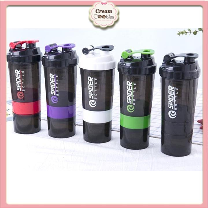 Bình Lắc Shaker Tập GYM 3 Ngăn Tiện Dụng 500 Ml