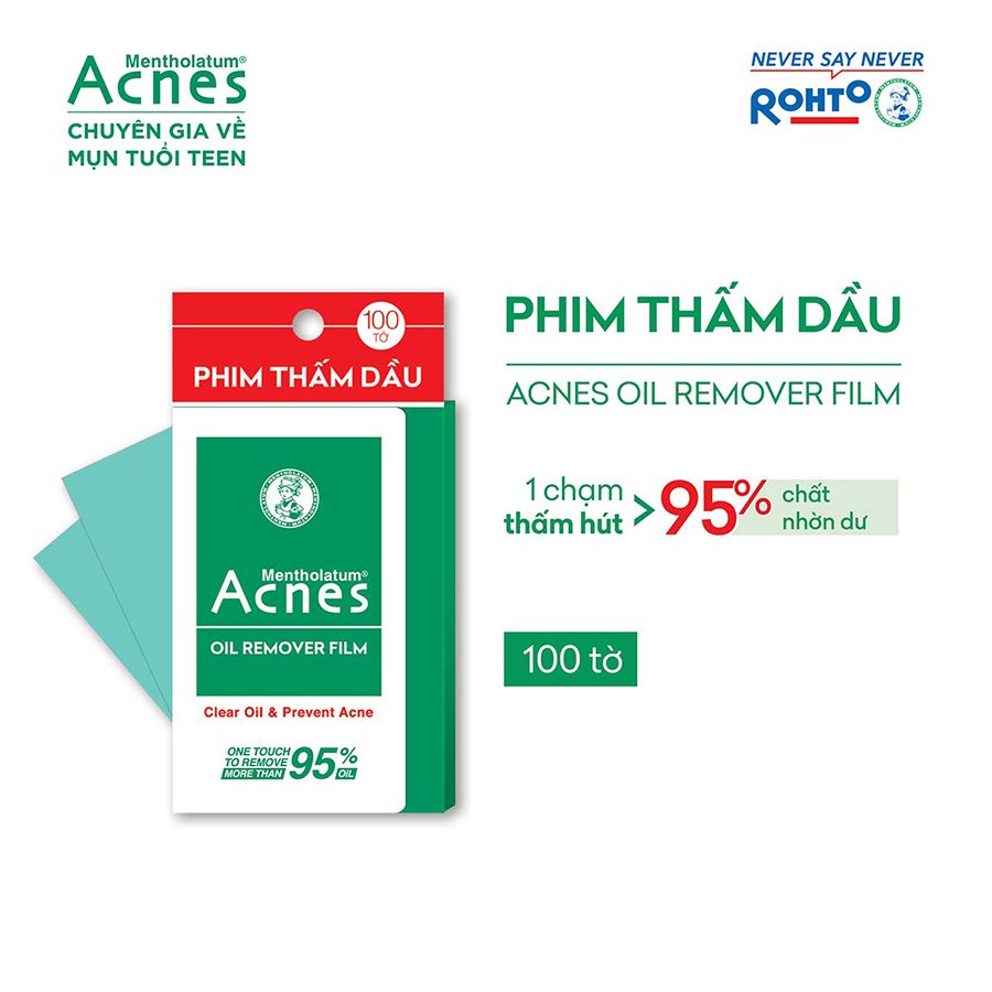 Phim thấm dầu Acnes Oil Remover Film 100 tờ