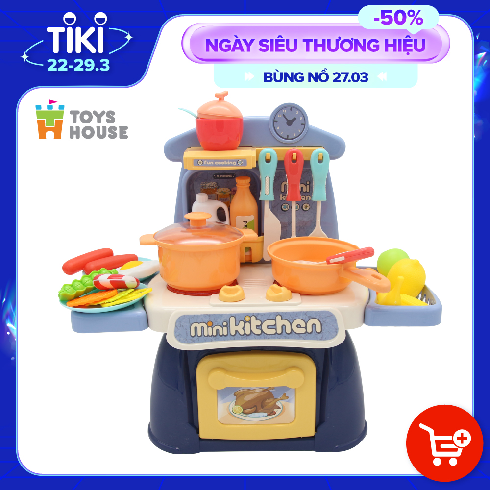 Bộ đồ chơi hướng nghiệp nấu ăn nhà bếp cho bé từ 3 tới 8 tuổi Toyshouse 889-173