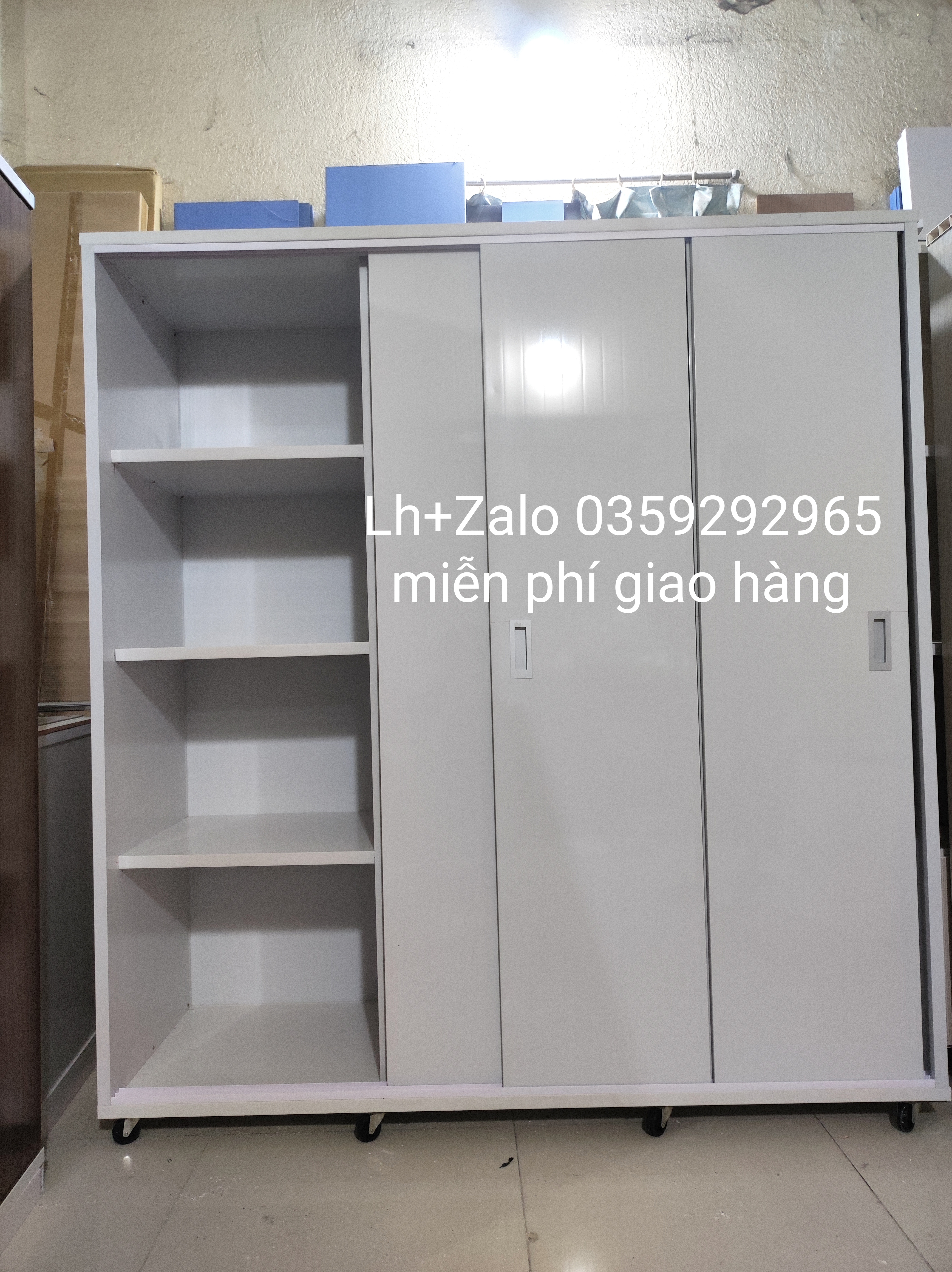 Tủ nhựa đài Loan 4 cánh cửa lùa