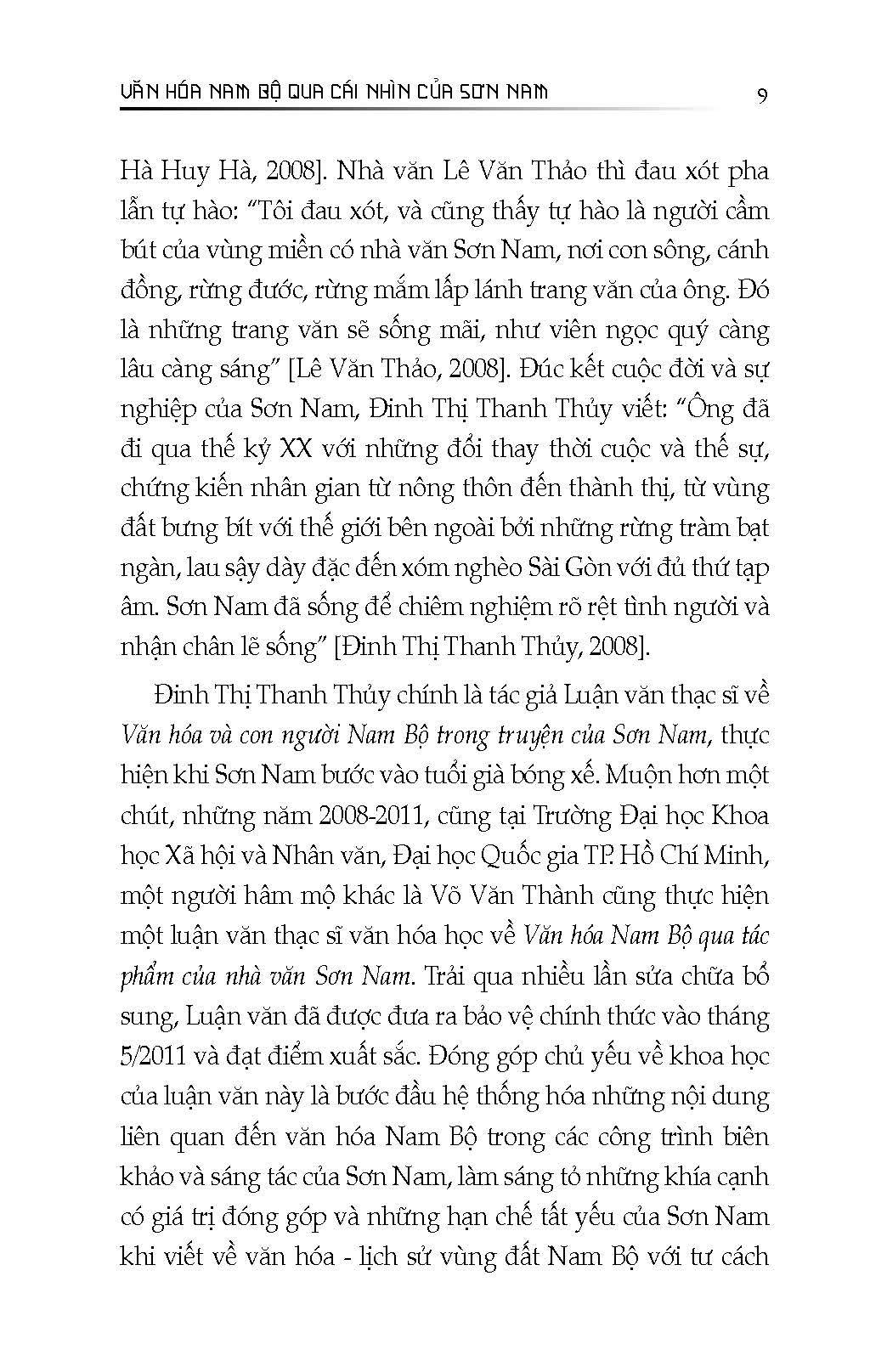 Văn Hóa Nam Bộ Qua Cái Nhìn Của Sơn Nam