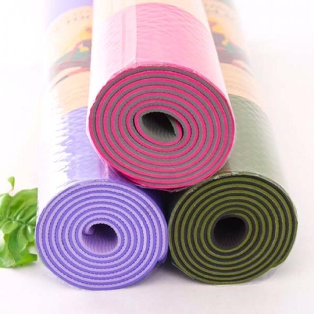 "KHOẺ & ĐẸP"- THẢM TẬP YOGA 2 MẶT SIÊU CHẤT