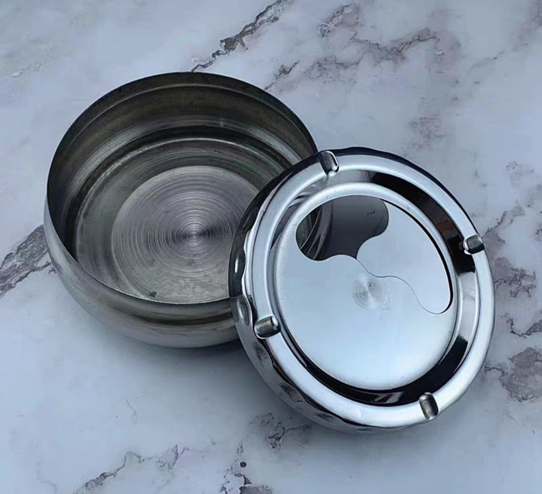 Gạt tàn thuốc inox nắp xoay A10-A12