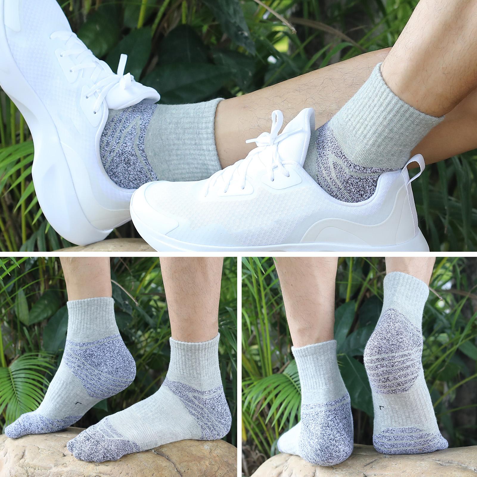 Set 3 Đôi Vớ Thể Thao Thoáng Khí Cotton Cho Nam