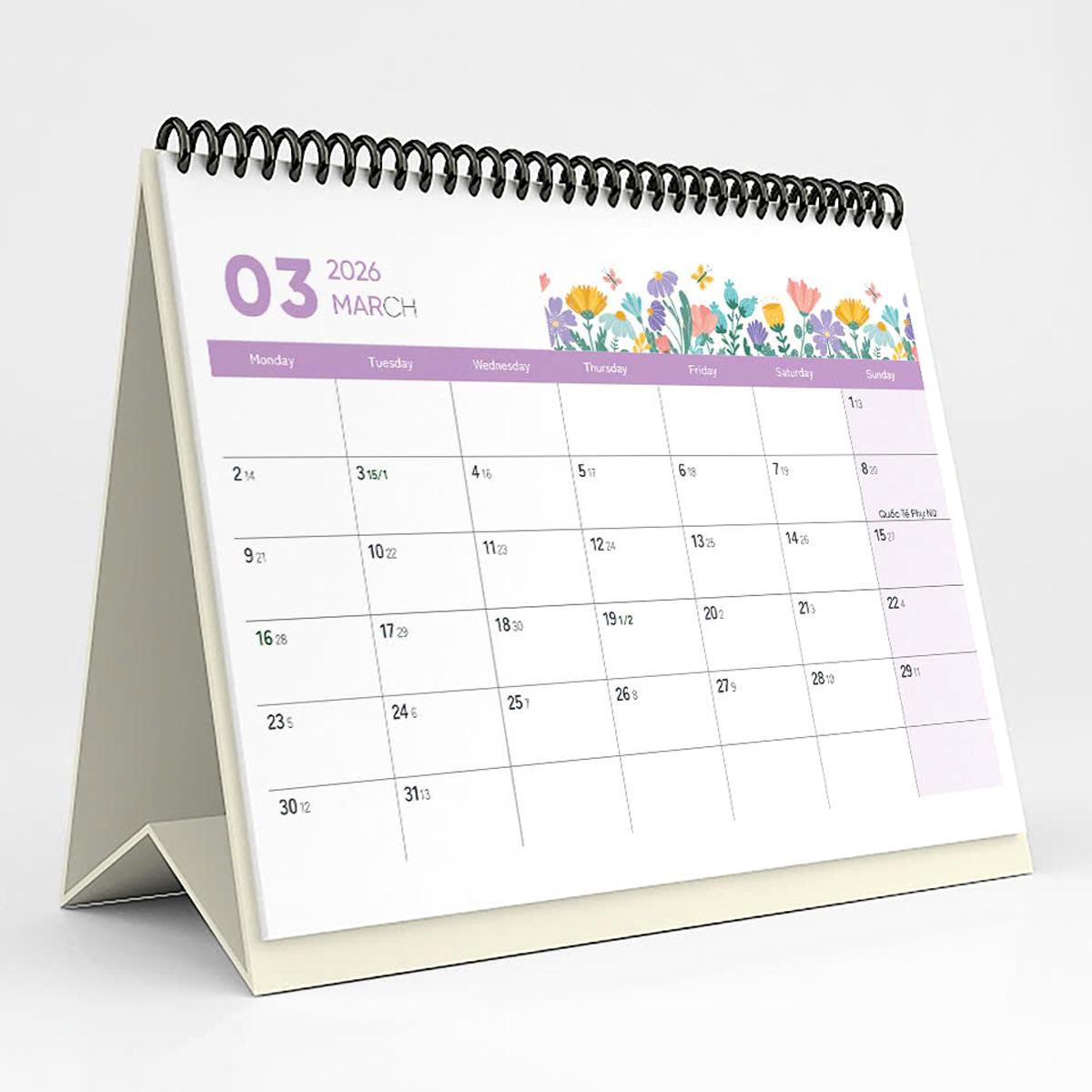 Lịch Bàn 2026 - Botanicals &amp; Herbs - Nguyễn Trắc