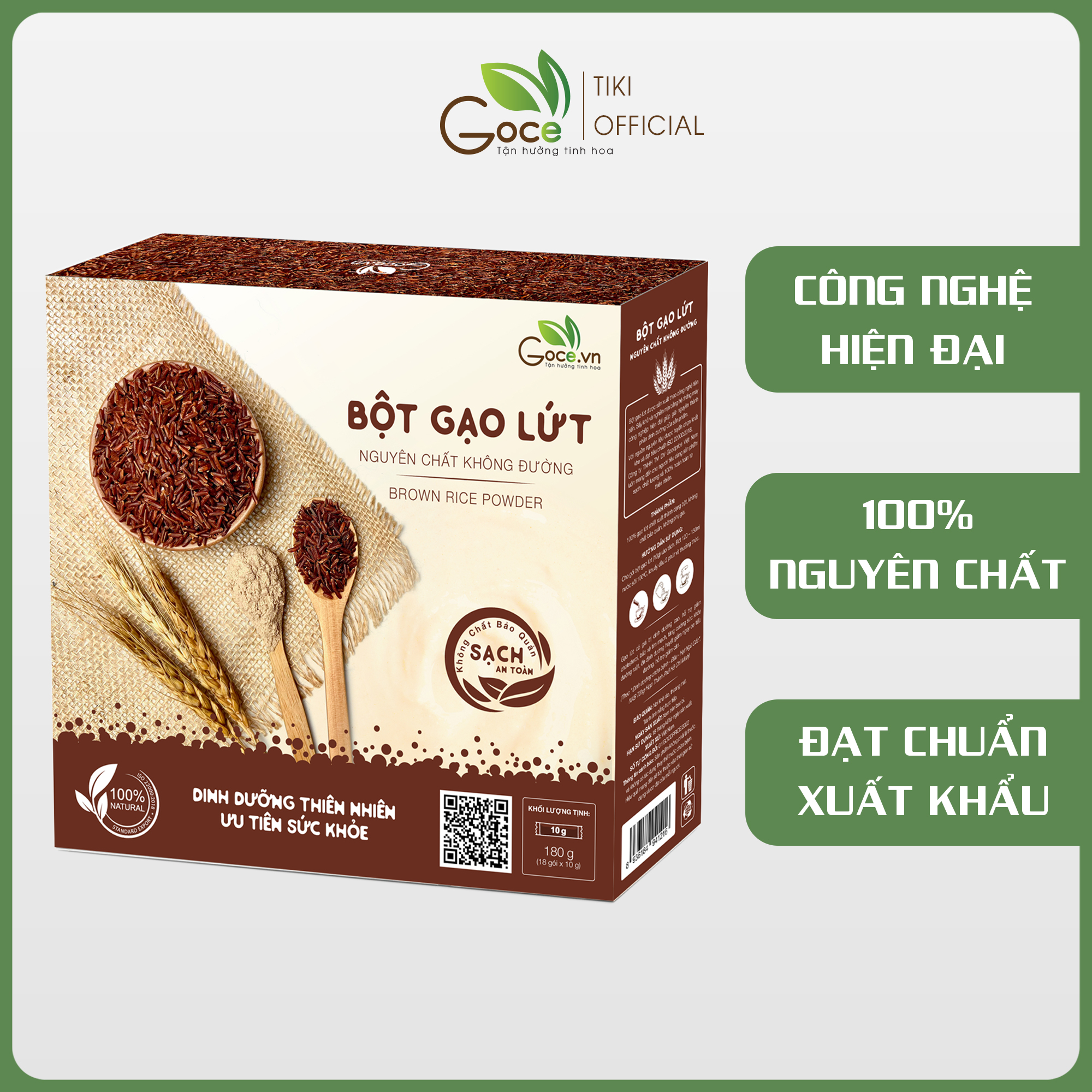 Bột gạo lứt nguyên chất Goce - 180g