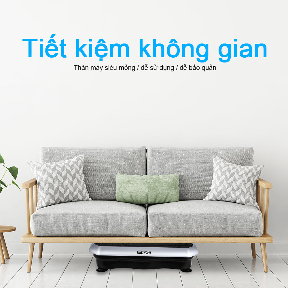 OneTwoFit Máy tập thể thao rung Thiết bị tại nhà có nhạc Bluetooth Máy rung lắc toàn thân cao cấp OT0354