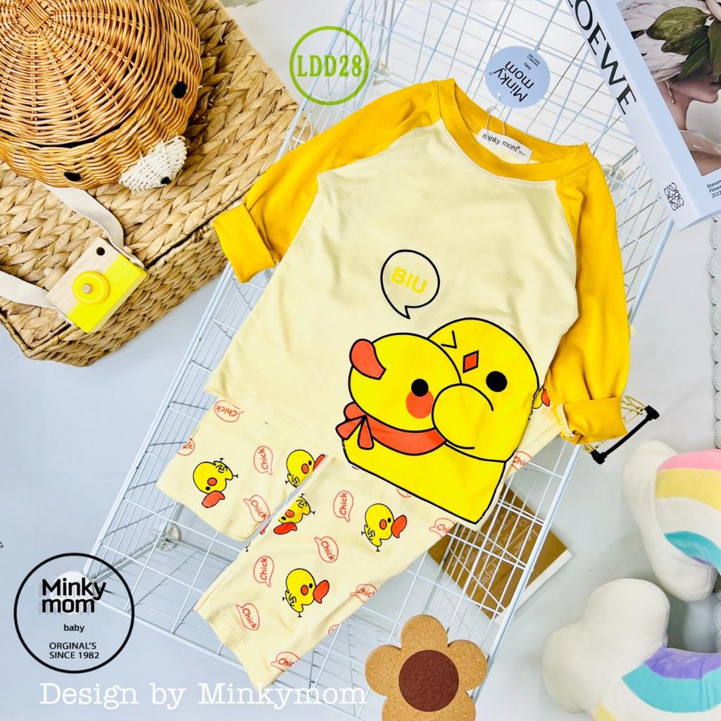 Bộ Dài Tay Cho Bé LDD28 Đồ Bộ Thun Lạnh Cao Cấp Mềm Mịn Thoáng Mát Hàng Chuẩn Loại 1 MINKY MOM Dễ Chịu, Thoải Mái Cho Bé