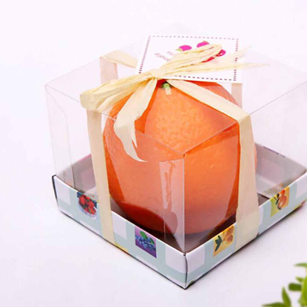 Emulational Apple Orange Candle Christmas Eve Gift Fruit Scented Candle