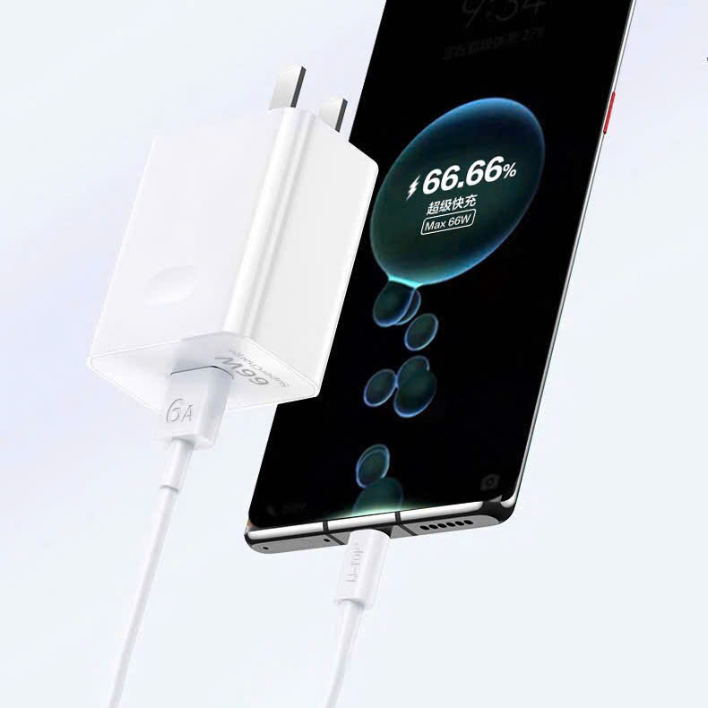 Bộ sạc nhanh 66W LI-TOP AC16 chân cắm Type C, chứng nhận 3C tiêu chuẩn quốc gia, được dùng thử 30 ngày, bảo hành hàng chính hãng 1 năm