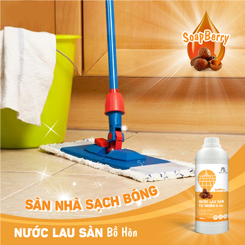 Nước lau sàn tự nhiên chiết xuất từ trái Bồ Hòn 500ml JULYHOUSE đánh bay vết bẩn và khử mùi