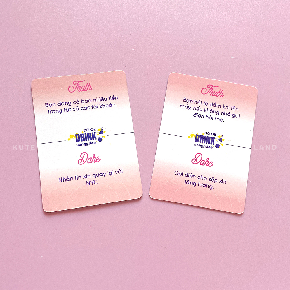 Img Bộ Bài Uống Đê Bản Mở Rộng Truth Dare 20 Lá Drinking Game Cho Nhóm Bạn Cặp Đôi Trong Bữa Nhậu
