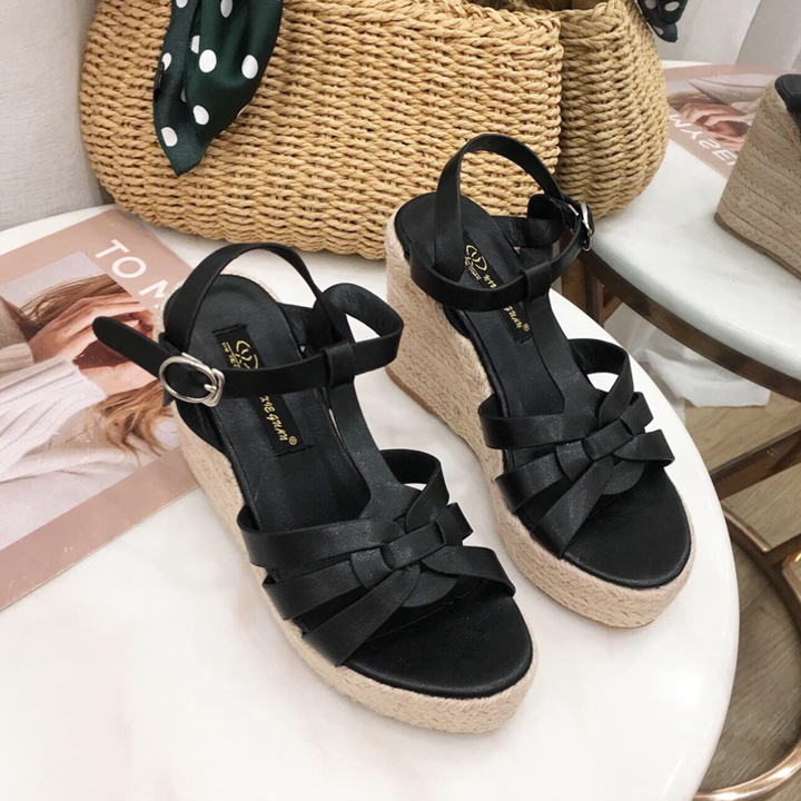 Sandal Đế Cói Da Mềm 11CM X590-430