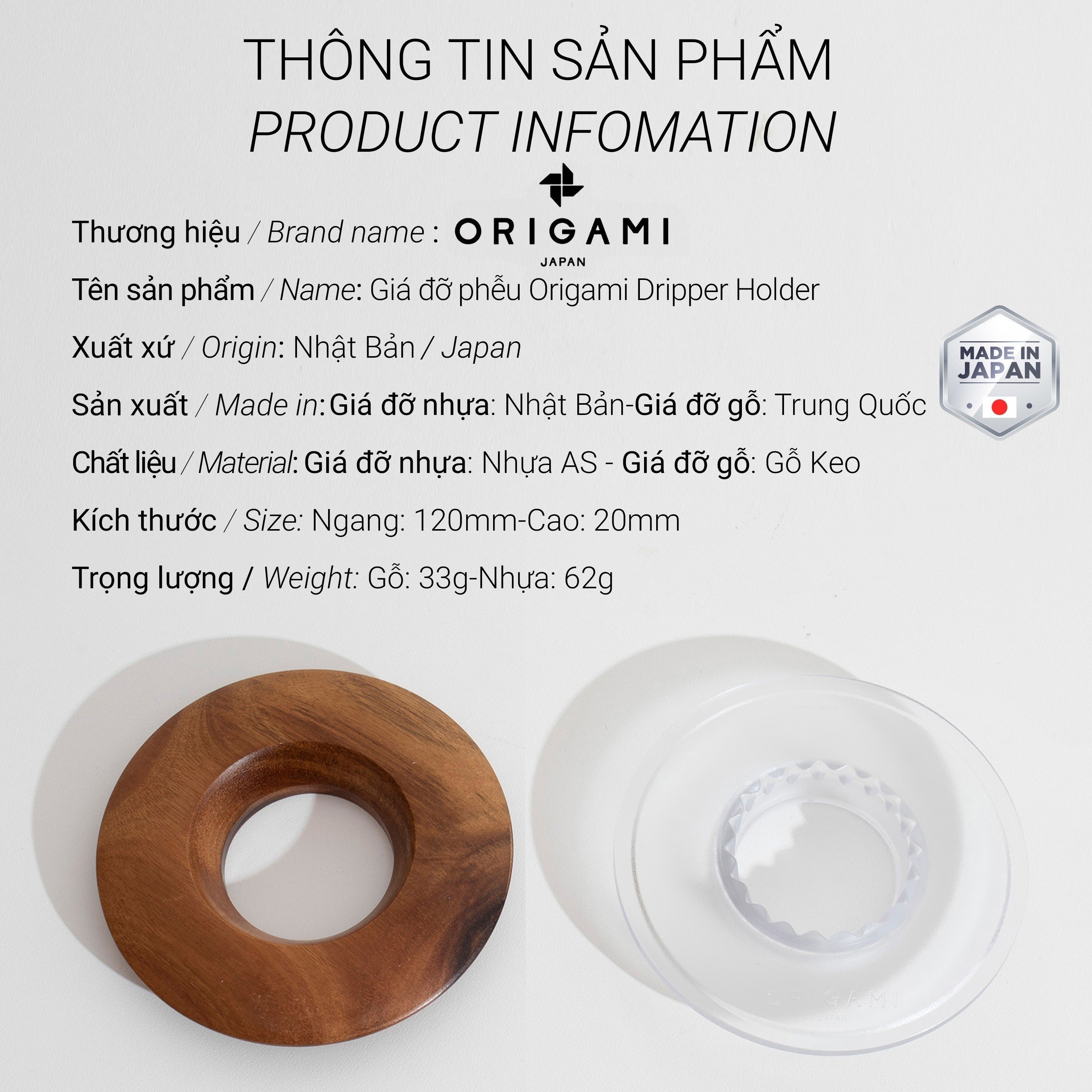 Giá đỡ phễu Origami Dripper Holder