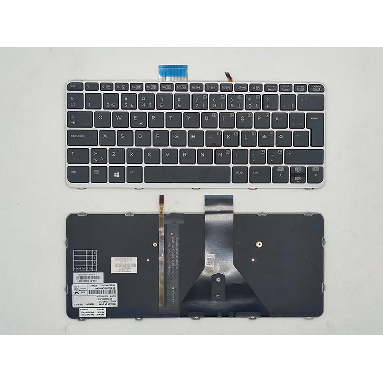 Bàn Phím Hewlett-Packard Màu Bạc Có Đèn Nền Cho HP Elitebook 1012 1020 G1 1030