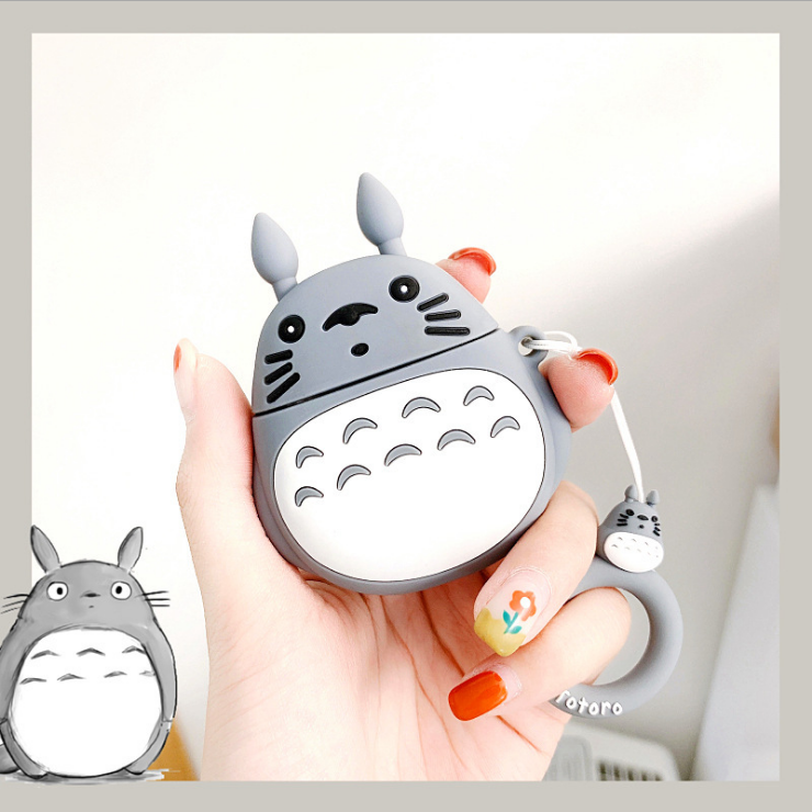 Vỏ ốp bảo vệ bao đựng tai nghe không dây bluetooth 1/2/Pro chống va đập - Totoro