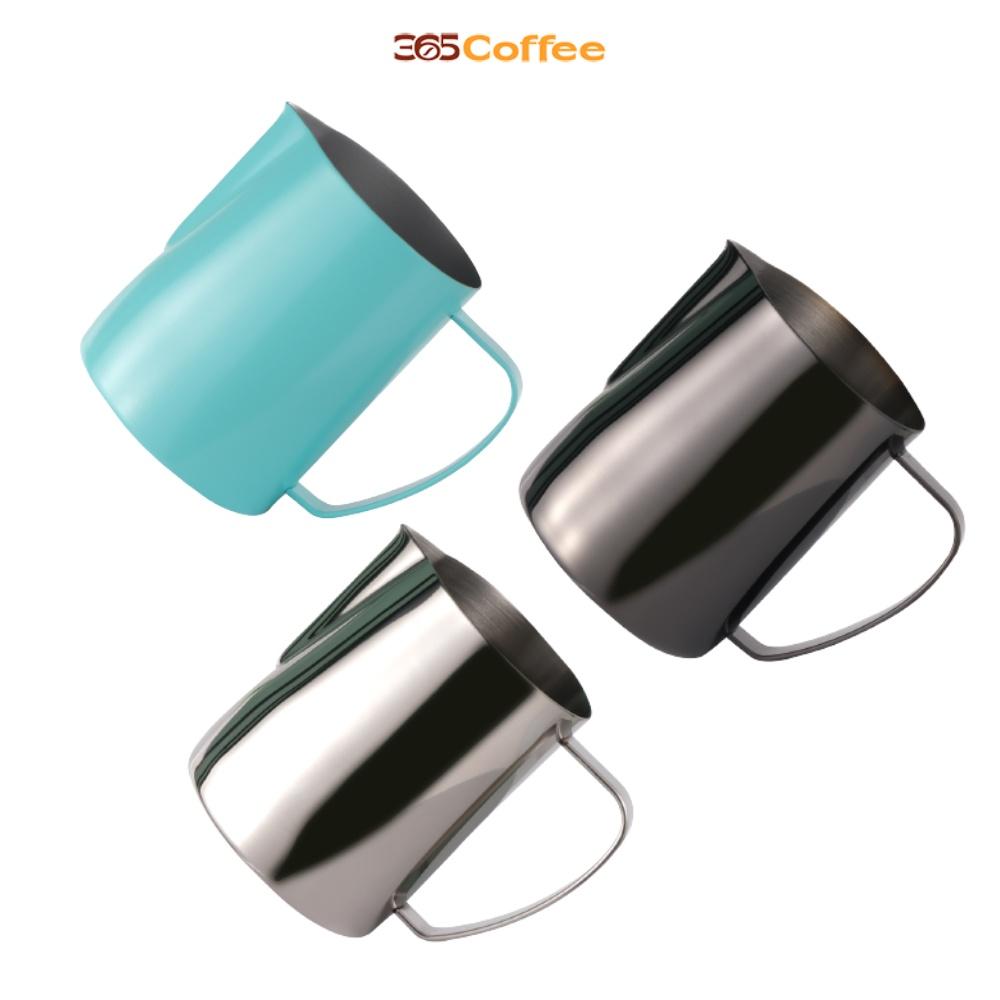 Ca đánh sữa mạ màu sang trọng bằng thép không gỉ 350ml