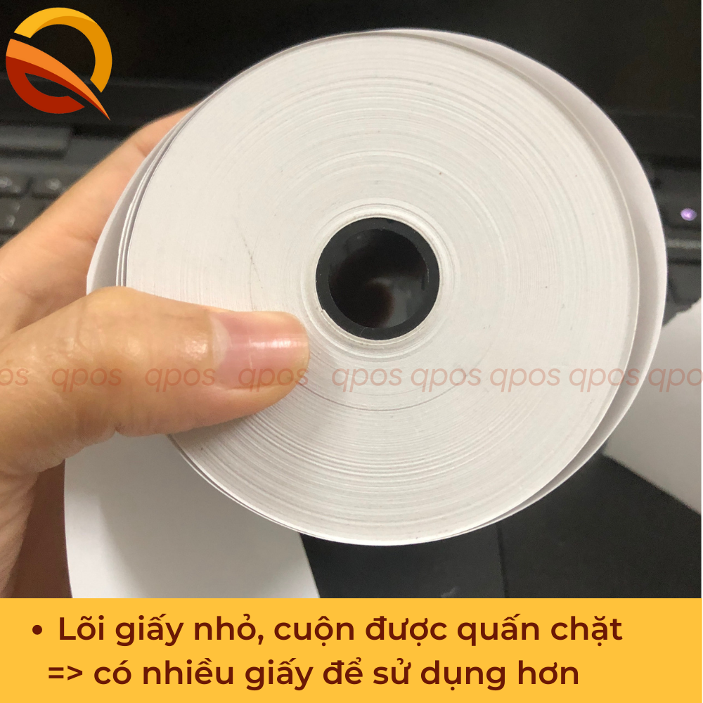 Giấy in nhiệt OCHA khổ K80x80mm, Giấy in bill, in hóa đơn K80