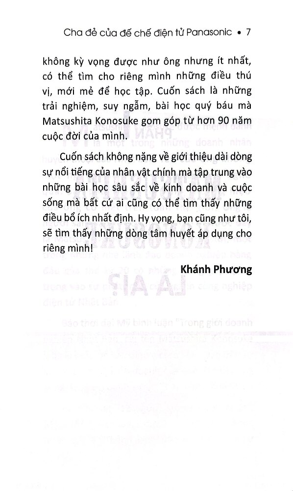 Thánh Kinh Doanh Matsushita Konosuke (SB)