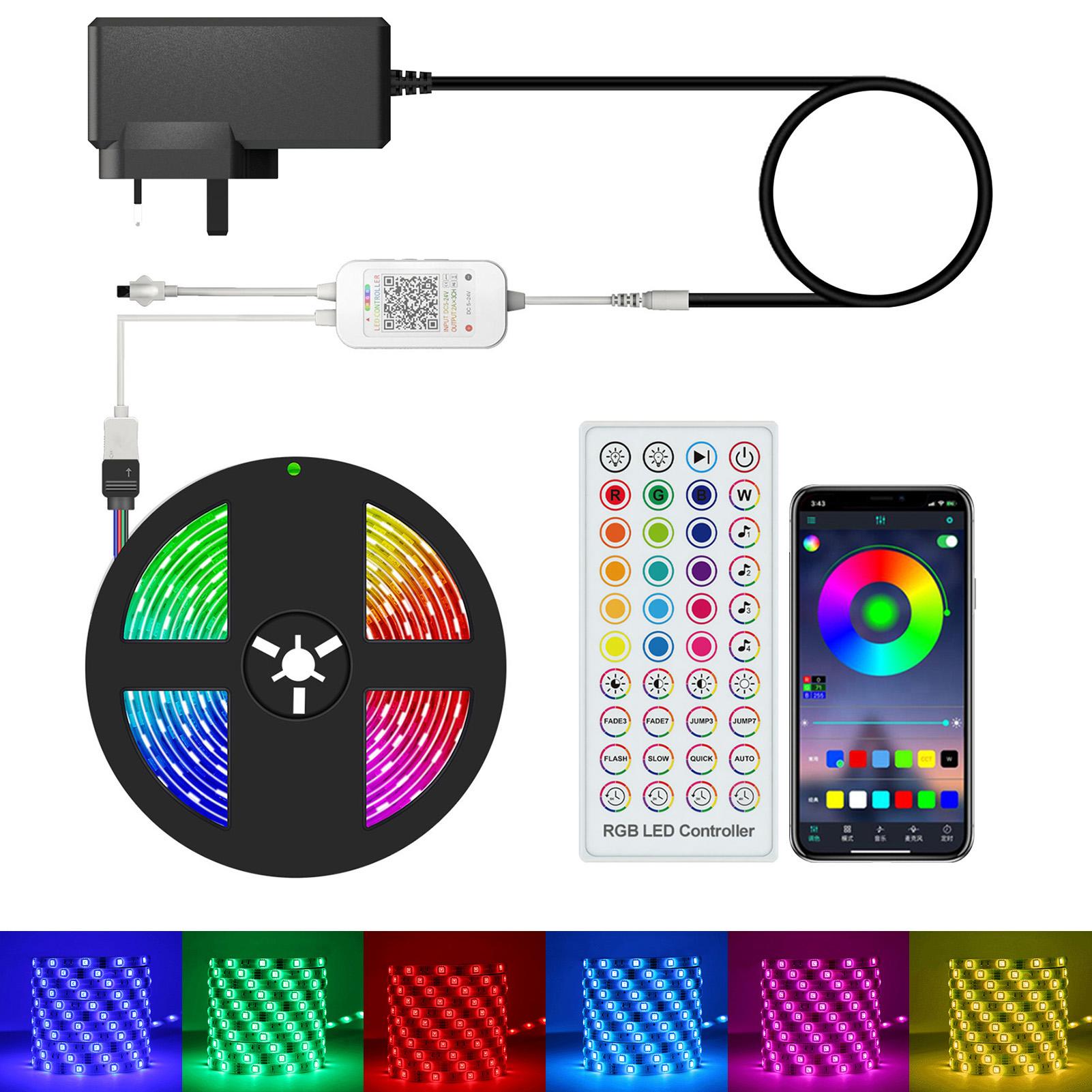 Đèn LED dải thông minh có thể đổi màu và điều khiển từ xa
