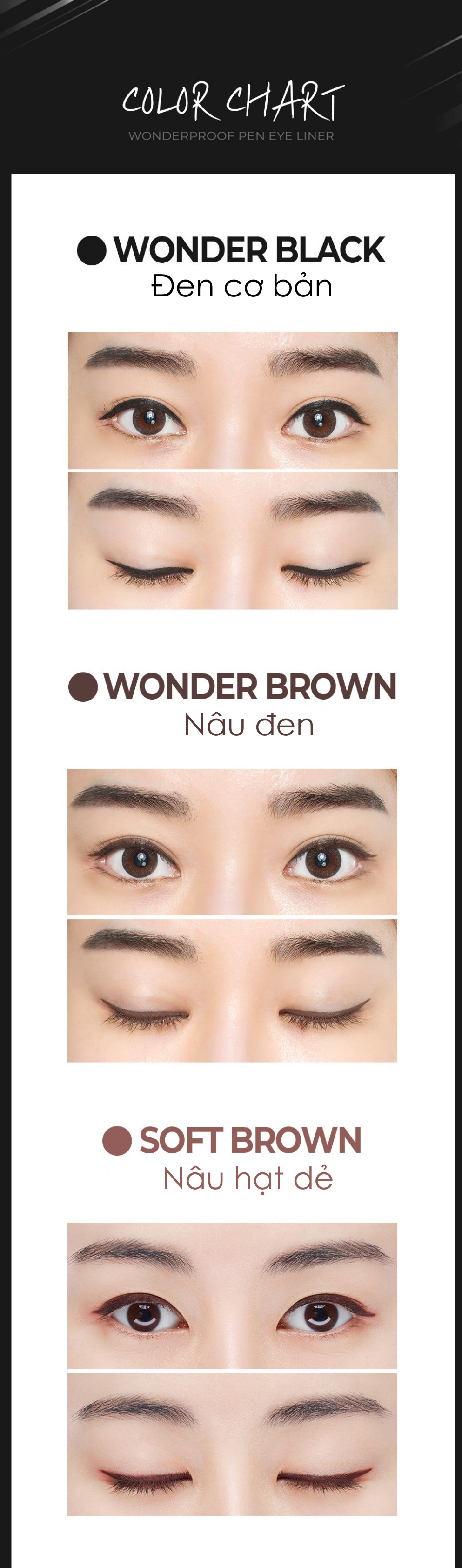 Kẻ Mắt Nước BOM Wonderproof Pen Eye Liner 0.5ml