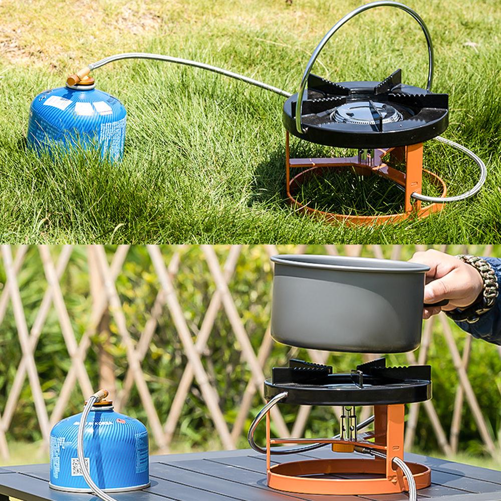 2700W Camping Gas Stove Portable Outdoor Cooking Stove Gas Burner Mobile Kitchen for Camping Hiking Backpacking Picnic
