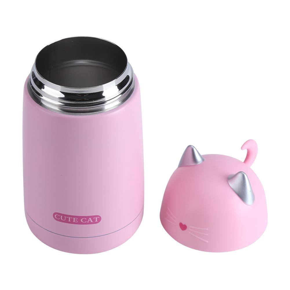 Bình nước giữ nhiệt hình mèo dễ thương 330ml