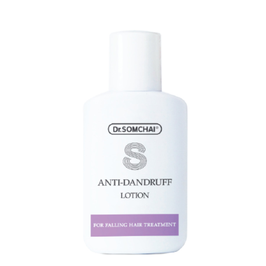 Lotion dưỡng da giúp làm sạch da đầu, giảm rụng tóc cho bạn mái tóc mềm mại, bóng mượt Dr. Somchai Anti-dandruff Lotion 30ml