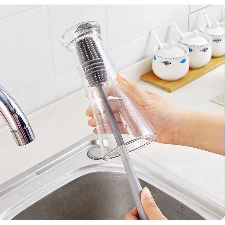 Dụng Cụ Cán Dài Dùng Để Rửa Ly, Rửa Chai Lọ