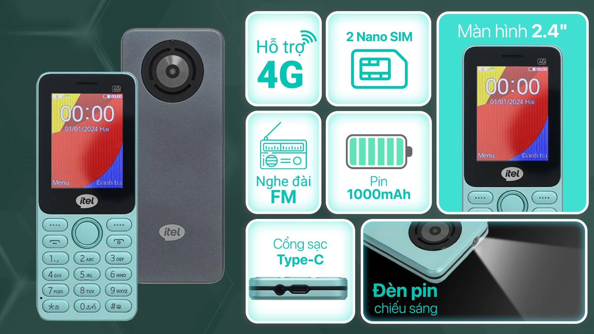 Điện thoại Itel it9211 - Hàng Chính Hãng