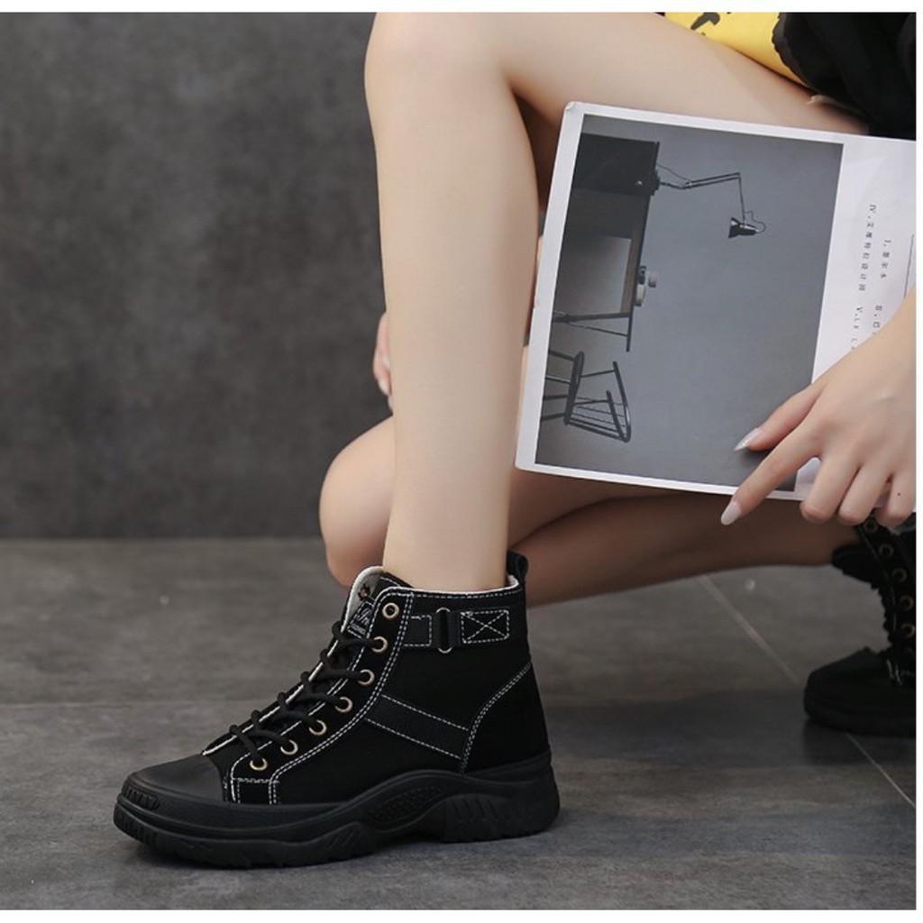 (S99) Bốt nữ dây buộc dáng giầy thể thao (mã A2090