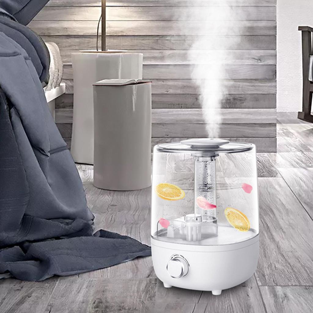 Ultrasonic Air Humidifier Quiet Essential Oil Diffuser UK Plug Aromatherapy