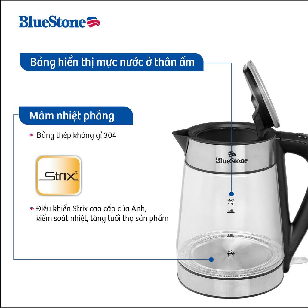 Ấm Đun Siêu Tốc Bluestone 1.7 lít KTB-3426 , Công Suất 2150W , Bình Thủy Tinh Cao Cấp , Hàng Chính Hãng