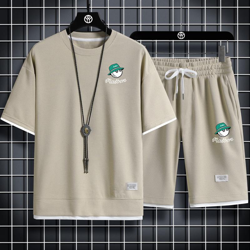 Golf 2023 Mùa hè Mới thời trang thể thao lỏng lẻo hai mảnh đặt nam thời trang chất lượng cao đa chức năng thoải mái Color: 8 Size: M